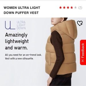 🍁LIGHTWEIGHT COMFY VEST FILLED W/DOWN FEATHERS🍁